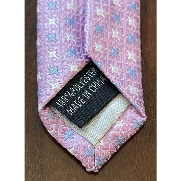 Surmesur Pink Blue 100% Polyester Men’s Neck Tie Made In China - Picture 7 of 9